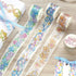 BGM Rainbow Lace Ribbon Lace Bows GOLD FOIL Washi Tape