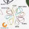 Black Set Water Drop Tear Drop Teardrop Paper Clips - Three Sizes!