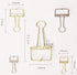 BLACK Skeleton Frame Hollow Binder Clips - Small, Medium & Large! Super cute and very strong!