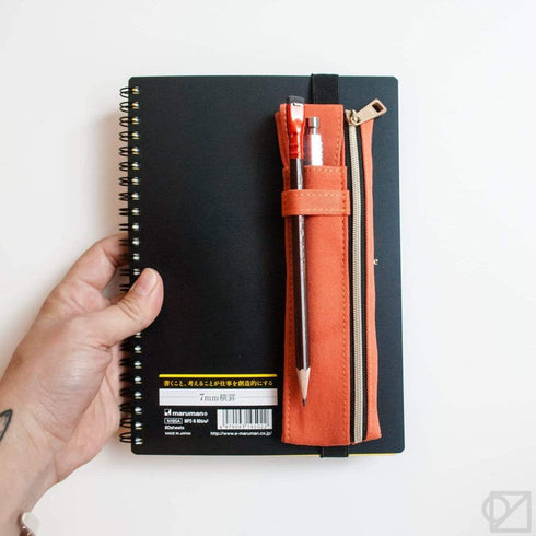 Midori Book Band BROWN Adjustable Pen Case B6 - A5