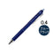 Pilot FriXion Point Knock 04 Gel Pen 0.4 mm Erasable | Blue Black