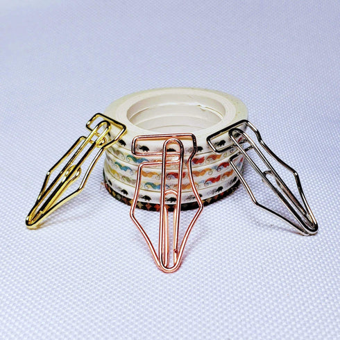 Fountain Pen Nib Paper Clip SILVER Nib Paper Clip