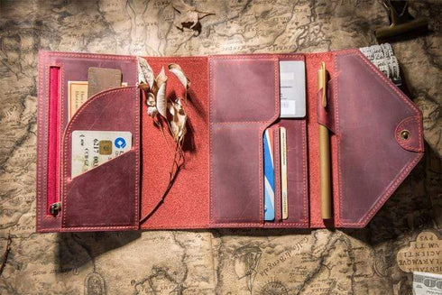 Genuine Leather Traveler's Notebook Techo Cover | A5 A6