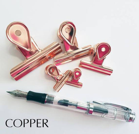Gold Black Bulldog Binder Paper Clips - Five sizes & Seven Colors!! Super cute very strong!