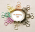 GREEN Skeleton Frame Hollow Wire Binder Clips - Small, Medium & Large! Super cute and very strong!