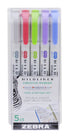 Zebra Mildliner SOFT MILD Mildliner Set of 5 | Blue Package Set WKT7-5C-NC-N