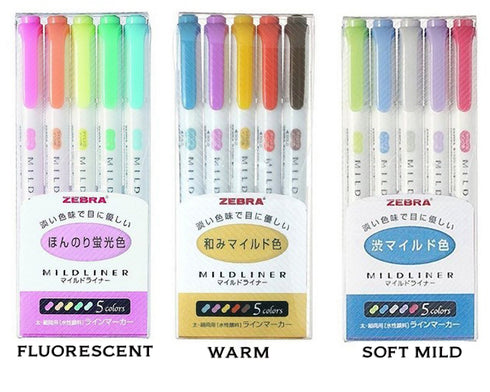 Zebra Mildliner FRIENDLY Mildliner Set of 5 - Orange Package WKT7-N-5C-N
