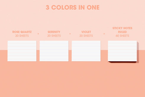 MoteMote MINI Multi-Color Graph Sticky Notes | USA Located!