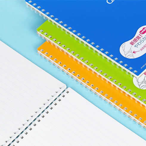 Kokuyo B5 Soft Ring B5 GREEN Notebook Dotted 6 mm Rule | Semi B5 80 Sheets SV308BT