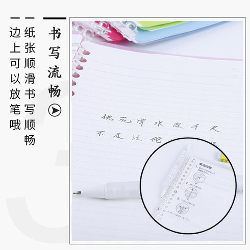 Kokuyo B5 Campus DARK PINK B5 Smart Ring Binder 26 Rings "Lay Flat" Notebook SP700P | 25 Sheets Capacity