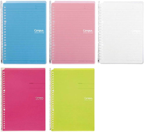 Kokuyo B5 Campus GREEN B5 Smart Ring Binder 26 Rings "Lay Flat" Notebook SP700Lg | 25 Sheets Capacity