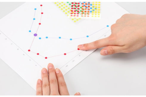Stalogy Circular Washi Tape Patches | 5mm Shuffle SNOW