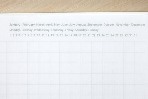 Stalogy Editor's Series BLUE B6 HALF YEAR Notebook Planner Bujo Grid Notebook