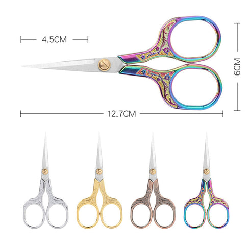 ONE Pair ROSE GOLD Retro Inspired Office Scissors Stationery Embroidery Travel | Super sharp