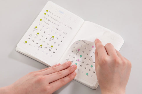 Stalogy Removable Calendar Stickers Undated | Medium