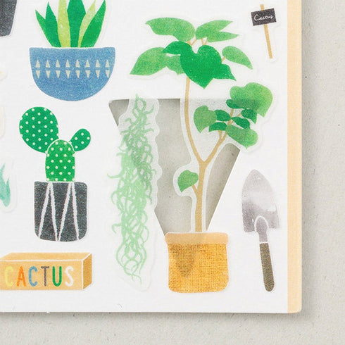 Midori Sticker Marché CACTUS Washi Tape Stickers | 2377