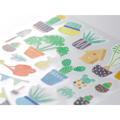 Midori Sticker Marché CACTUS Washi Tape Stickers | 2377