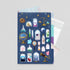Midori MD A4 3 Pocket Clear Folder | Science