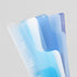 Midori MD A4 5 Pocket Clear Folder | 2-Way Blue Gradient Blue
