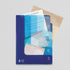 Midori MD A4 5 Pocket Clear Folder | 2-Way Blue Gradient Blue