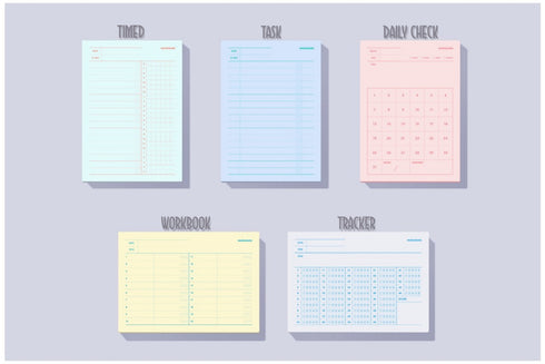 MoteMote OMR Habit Tracker Task Tracker Daily Tracker Memo Blocks | USA Located!