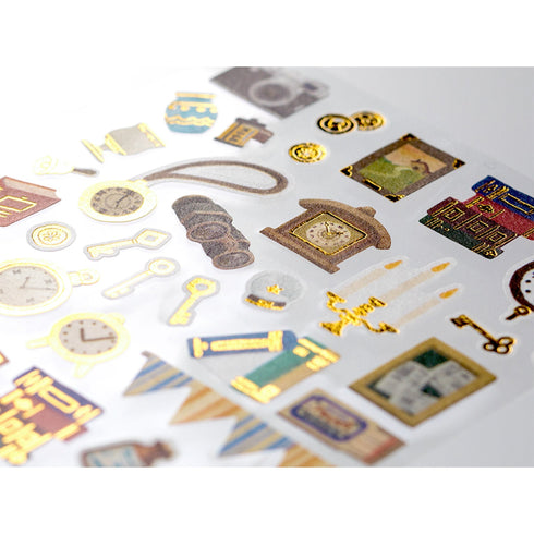 Midori Sticker Marché ANTIQUE Washi Tape Stickers | 2382