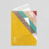 Midori MD A4 5 Pocket Clear Folder | Yellow Diagonal Stripe