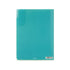 Midori MD A4 5 Pocket Clear Folder | 2-Way Blue Gradient Yellow & Green