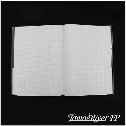 Sakae A5 Tomoe River 52gsm 5mm GRID Fountain Pen Paper Bleed Proof Soft Cover Notebook Lay Flat | 192 Pages SR-A5NB-HW