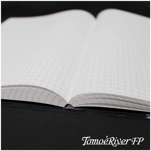 Sakae A5 Tomoe River 52gsm 5mm GRID Fountain Pen Paper Bleed Proof Soft Cover Notebook Lay Flat | 192 Pages SR-A5NB-HW