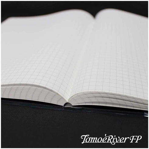 Sakae A5 Tomoe River 52gsm 5mm GRID Fountain Pen Paper Bleed Proof Hard Cover Notebook Lay Flat | 368 Pages SR-A5HBW