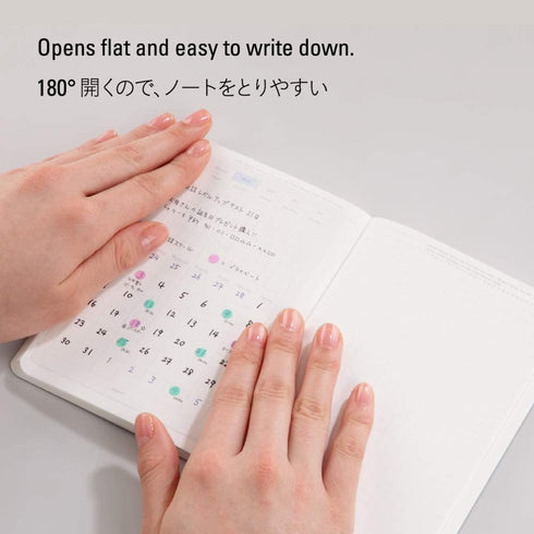 Stalogy Editor's Series HALF YEAR Notebook | A6 Black