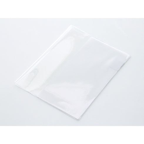 Midori A5 Clear Plastic Codex Cover A5 MD Clear Large Spine Plastic Cover with Pen Loop | 4mm Thick