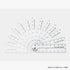 MIDORI BLUE Clear Polycarbonate FOLDING Multi Ruler | 30cm