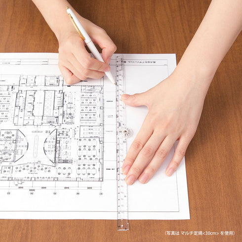 MIDORI Clear Polycarbonate FOLDING Multi Ruler | 30cm