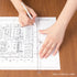 MIDORI BLUE Clear Polycarbonate FOLDING Multi Ruler | 30cm