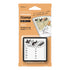 Midori Square Paintable Stamp Re-Inkable Self-Inking Stamp | SHOPPING LIST Orange Package