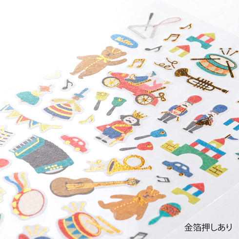 Midori Sticker Marché TOYS Washi Tape Stickers | 2494