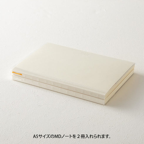 Midori A5 Clear Plastic Codex Cover A5 MD Clear Large Spine Plastic Cover with Pen Loop | 4mm Thick