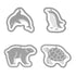 MIDORI E-Clip Etching Clip Aquarium Dolphin Sea Turtle Penguin Polar Bear Paper Clip