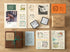 Midori Square Paintable Stamp Re-Inkable Self-Inking Stamp | GOING OUT EVENT Tracker Blue Package