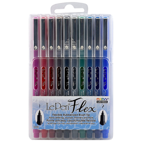 Marvy Le Pen FLEX Brush Pen Flexible Brush Pen ORIENTAL BLUE 4800-10A | Single Pen or Complete Set