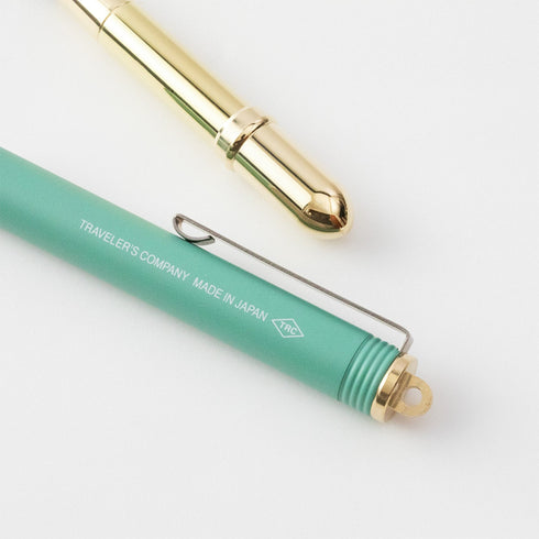 TRAVELER'S COMPANY TRC Brass Fountain Pen Factory Green | Fine Nib Limited Edition Model 38078006