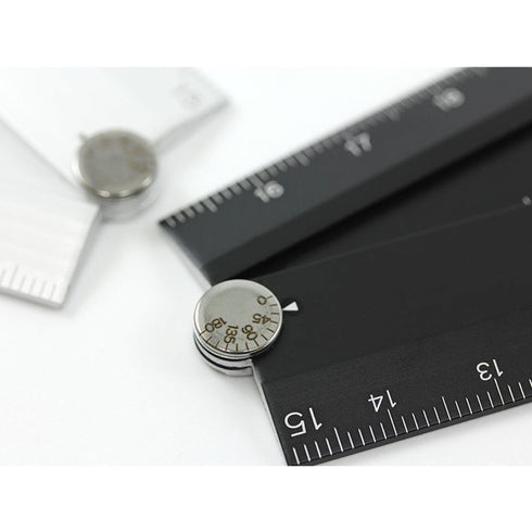 Midori Aluminum FOLDING Multi Ruler with Angle Measurements 30cm | SILVER