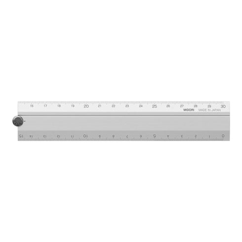 Midori Aluminum FOLDING Multi Ruler with Angle Measurements 30cm | SILVER