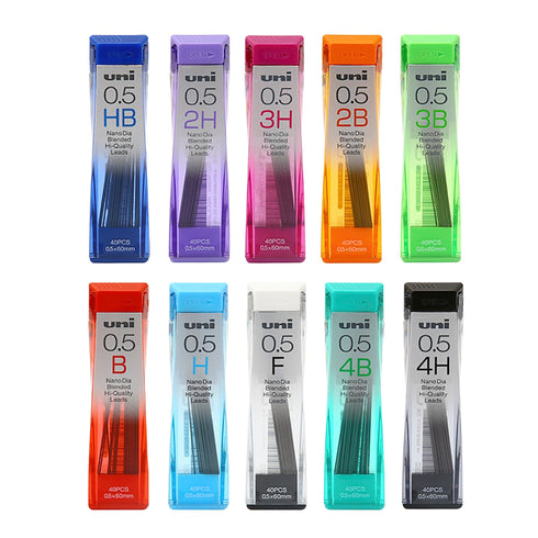 Mitsubishi Uni NanoDia 2B Hardness Low-Wear Pencil Lead | 0.5 mm