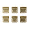 TRAVELER'S COMPANY BRASS Index Clips | Set of 6