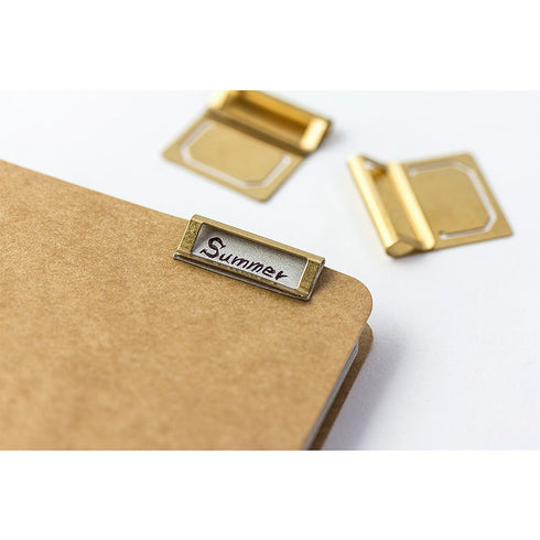 TRAVELER'S COMPANY BRASS Index Clips | Set of 6