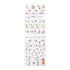 Midori Seal Collection Planner Stickers Removable Sticker | 2201 Sports Cycling Champagne