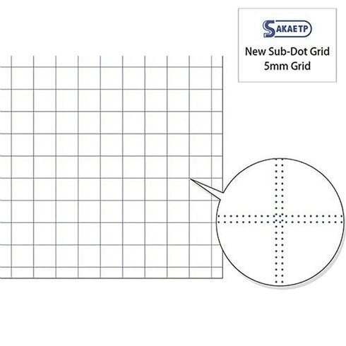 Sakae A7 Tomoe River 52 gsm 5mm Grid Lay Flat Notebook White Paper | TMR-A7NB-5HW 104mm X 74mm 96 sheets